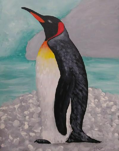 penguin painting, making things interesting, matthew blacconiere