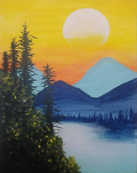 MOUNTAINS SIP AND PAINT